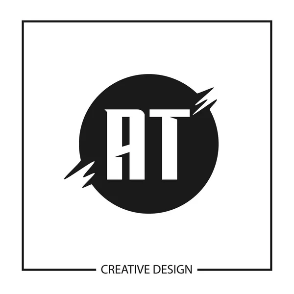 Första Bokstaven Logotyp Mall Design Vektorillustration — Stock vektor