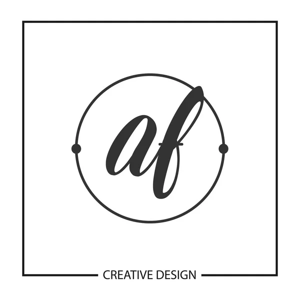Modèle Logo Lettre Initiale Illustration Vectorielle Conception — Image vectorielle