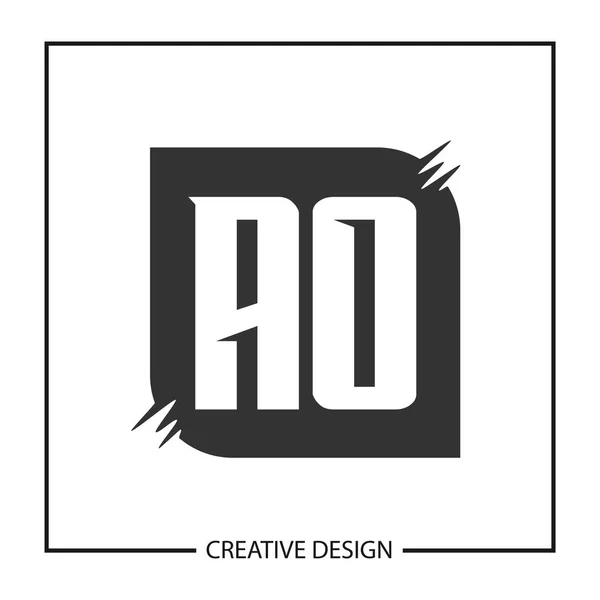 Первоначальное Письмо Логотип Дизайн Векторной Иллюстрации — стоковый вектор