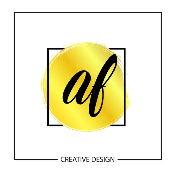 Начальное Письмо Логотип Дизайн Шаблона Векторной Иллюстрации — стоковый вектор