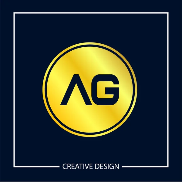 Αρχική Επιστολή Πρότυπο Λογότυπο Σχεδιασμό Εικονογράφηση Φορέα — Διανυσματικό Αρχείο