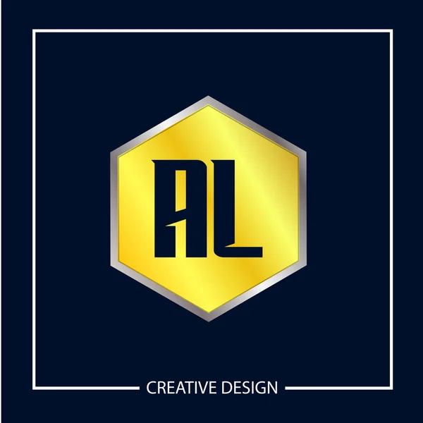 Letra Inicial Logo Template Design Vector Illustration — Vector de stock