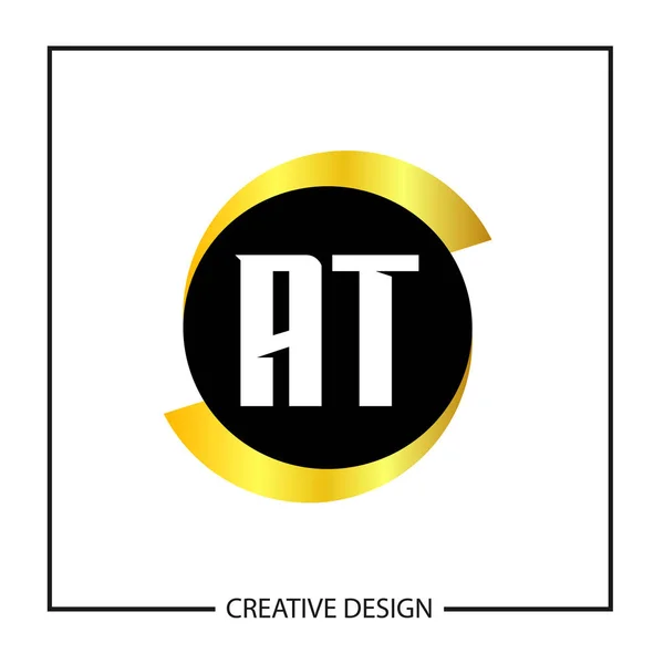Anfangsbuchstabe Bei Logo Vorlage Design Vektor Illustration — Stockvektor