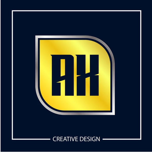 Anfangsbuchstaben Axt Logo Vorlage Design Vektor Illustration — Stockvektor