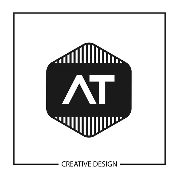 Första Bokstaven Logotyp Mall Design Vektorillustration — Stock vektor