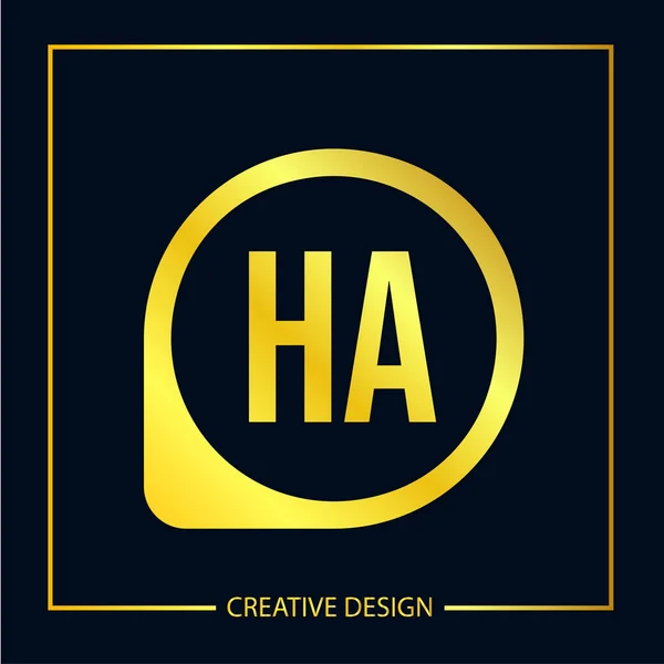 Počáteční Písmeno Logo Šablona Design Vektor Ilustrátor — Stockový vektor