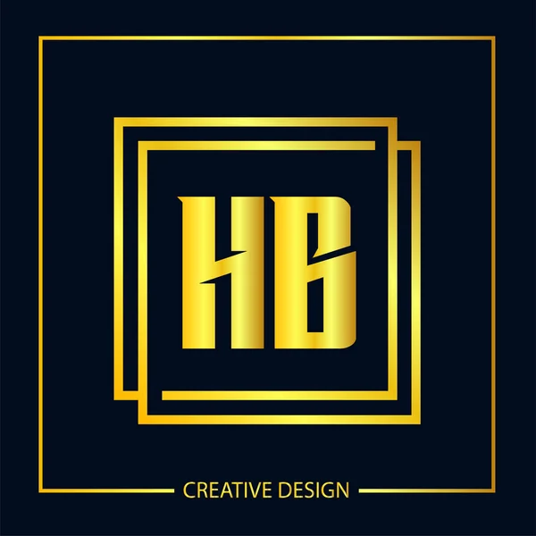 Начальная Буква Логотип Дизайн Векторного Иллюстратора — стоковый вектор