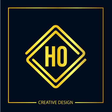 İlk Harf Ho Logo şablonu tasarım Vector Illustrator