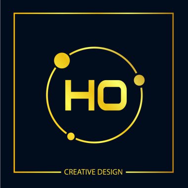 İlk Harf Ho Logo şablonu tasarım Vector Illustrator