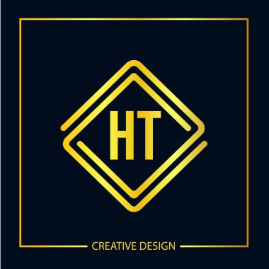 İlk harf Ht Logo şablonu tasarım Vector Illustrator