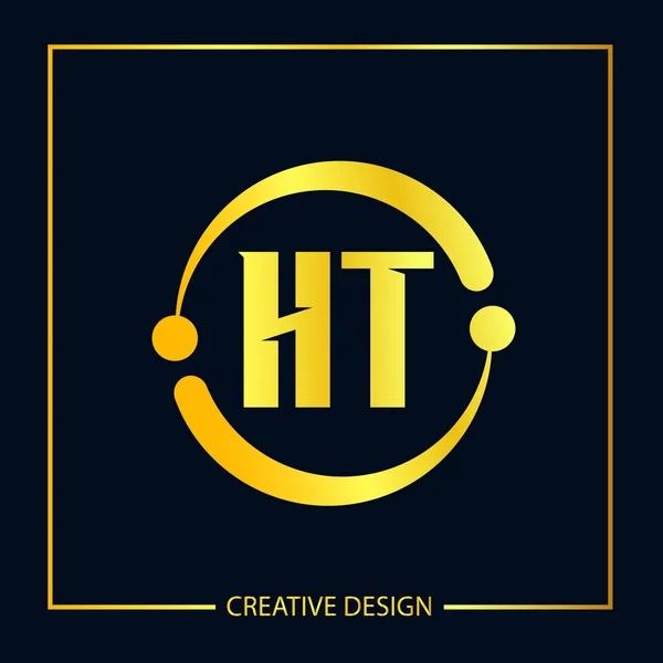 Начальное Письмо Логотип Дизайн Векторного Иллюстратора — стоковый вектор