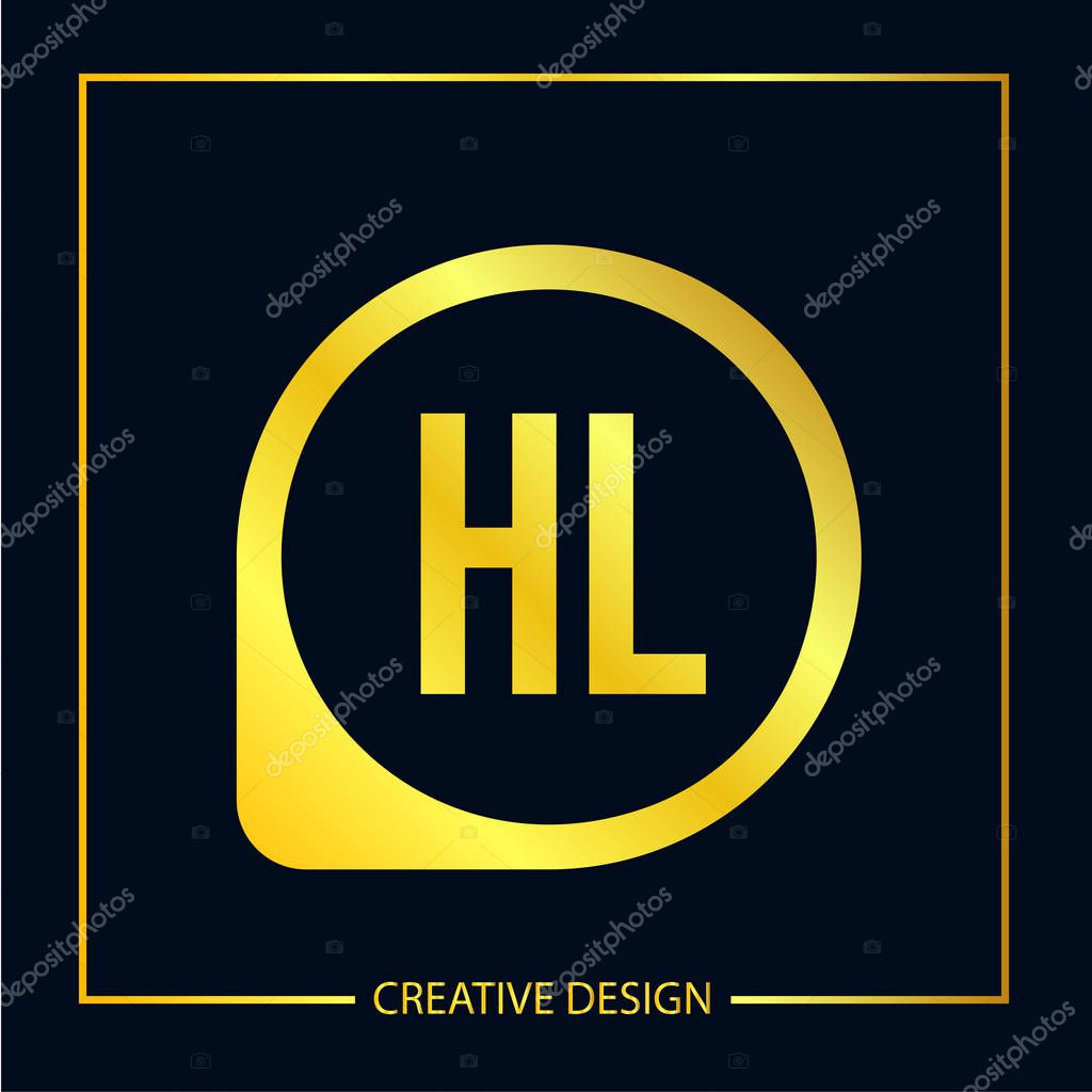 Initial Letter HL Logo Template Design Vector Illustrator