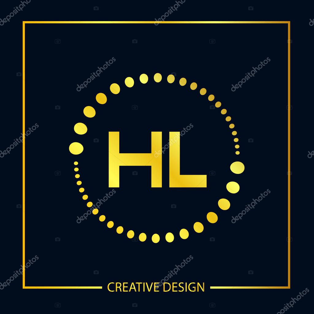 Initial Letter HL Logo Template Design Vector Illustrator