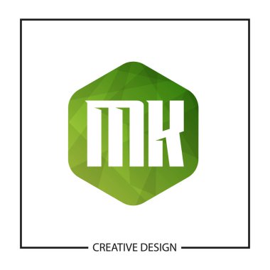 İlk harf Mk Logo şablonu tasarlamak vektör