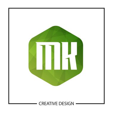 Initial Letter MK Logo Template Design Vector Illustration clipart