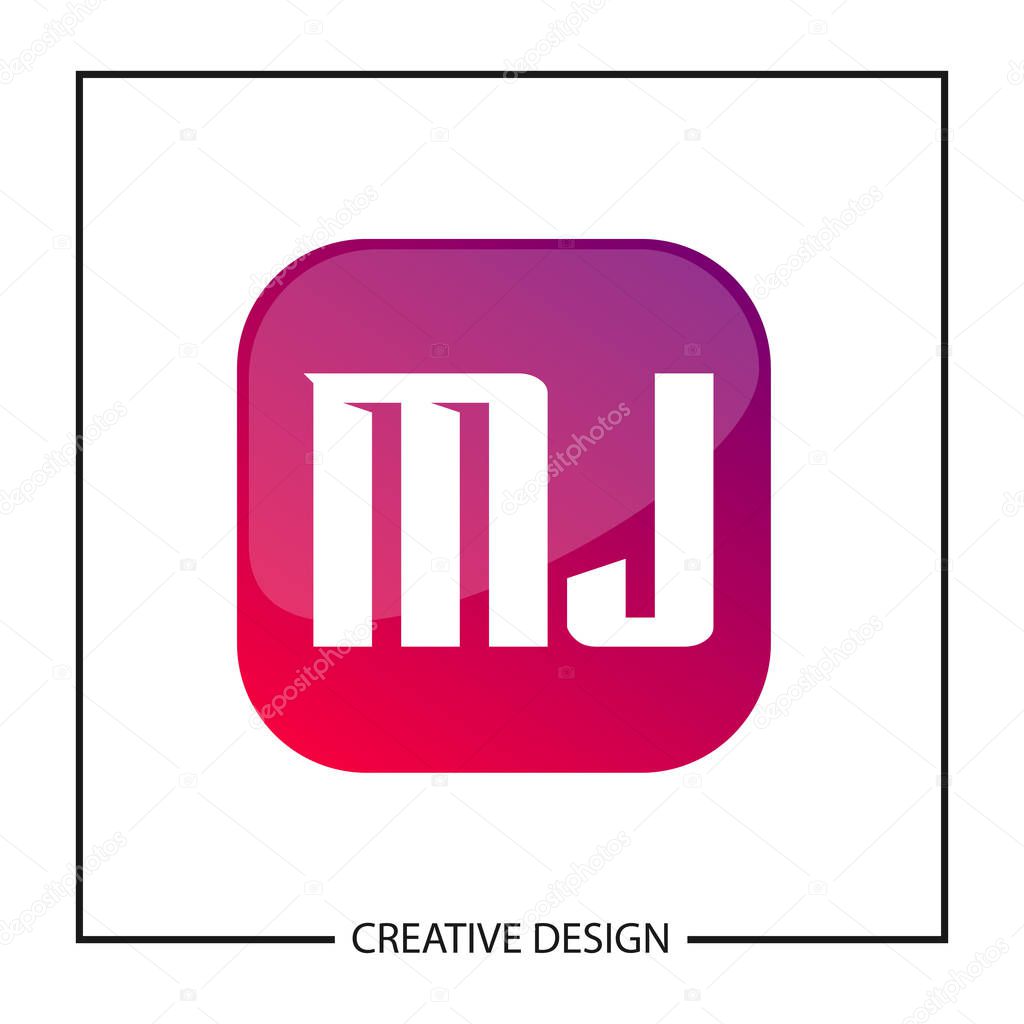 Initial Letter MJ Logo Template Design Vector Illustration