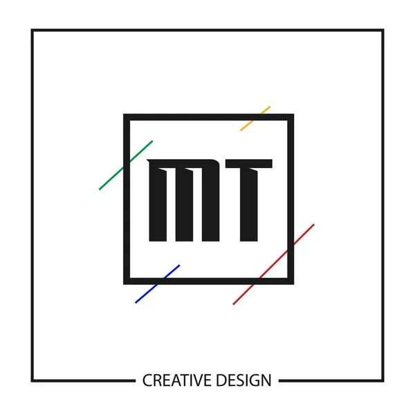 Початковий Лист Логотип Дизайн Шаблону Векторні Ілюстрації — стоковий вектор