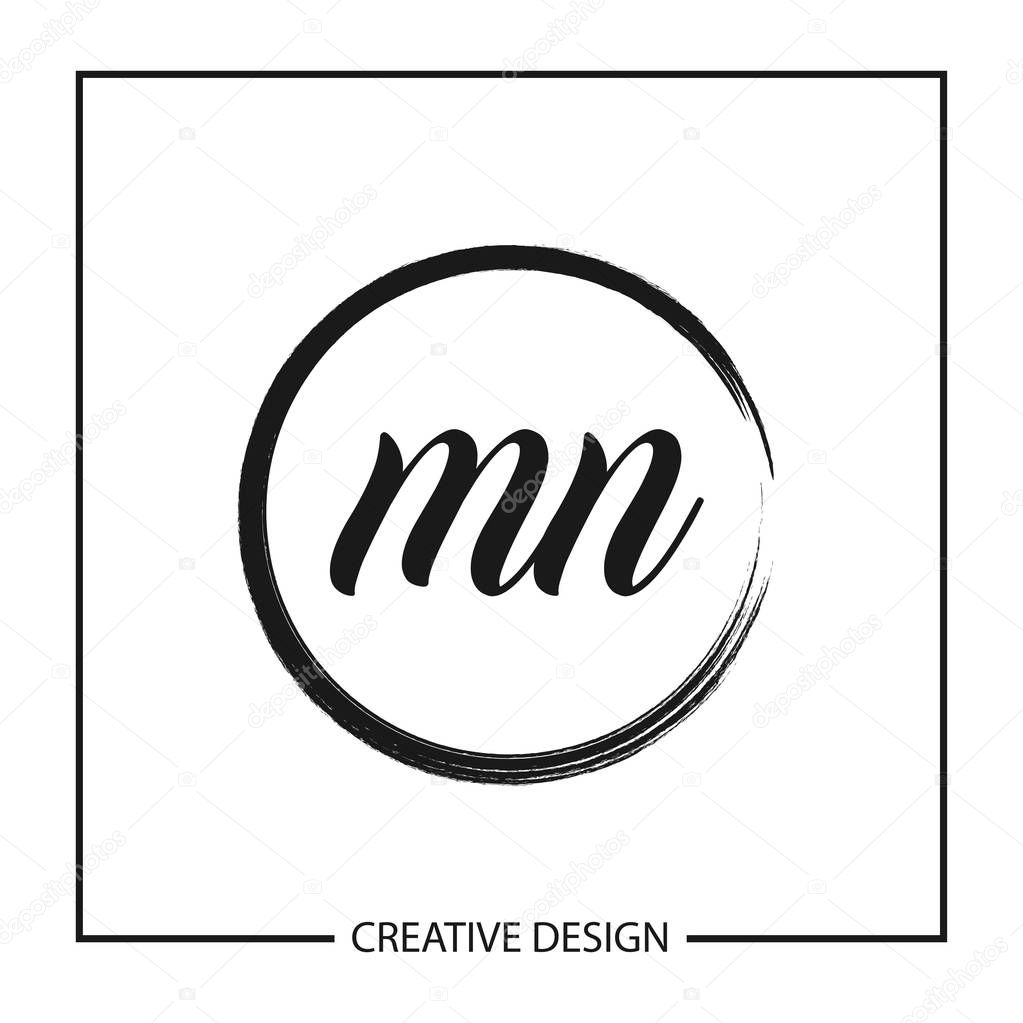 Initial Letter MN Logo Template Design Vector Illustration