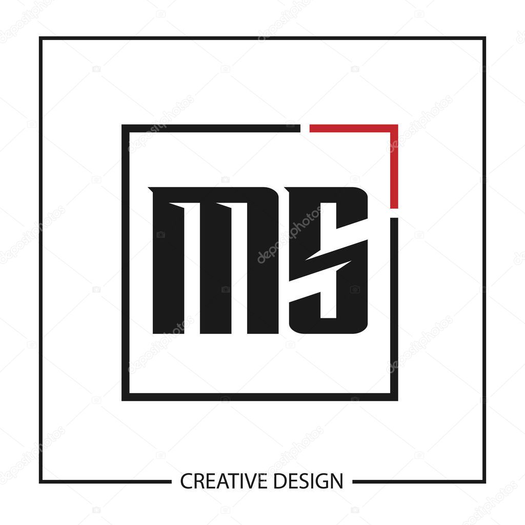 Initial Letter MS Logo Template Design Vector Illustration