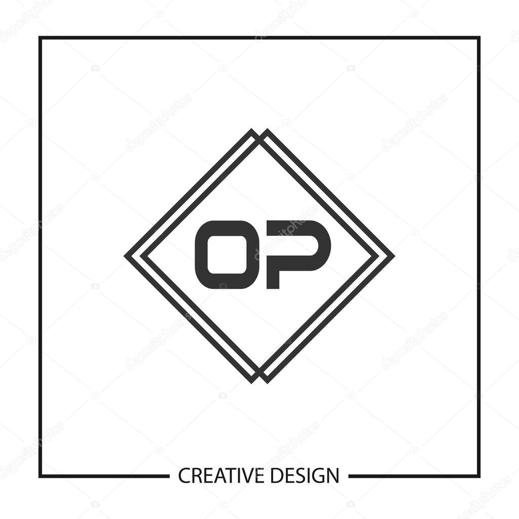 Initial Letter OP Logo Template Design Vector Illustration