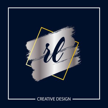 İlk harf Rl Logo şablonu tasarlamak vektör