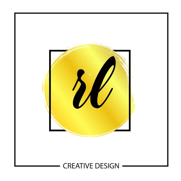Lettre Initiale Modèle Logo Glr Illustration Vectorielle Conception — Image vectorielle