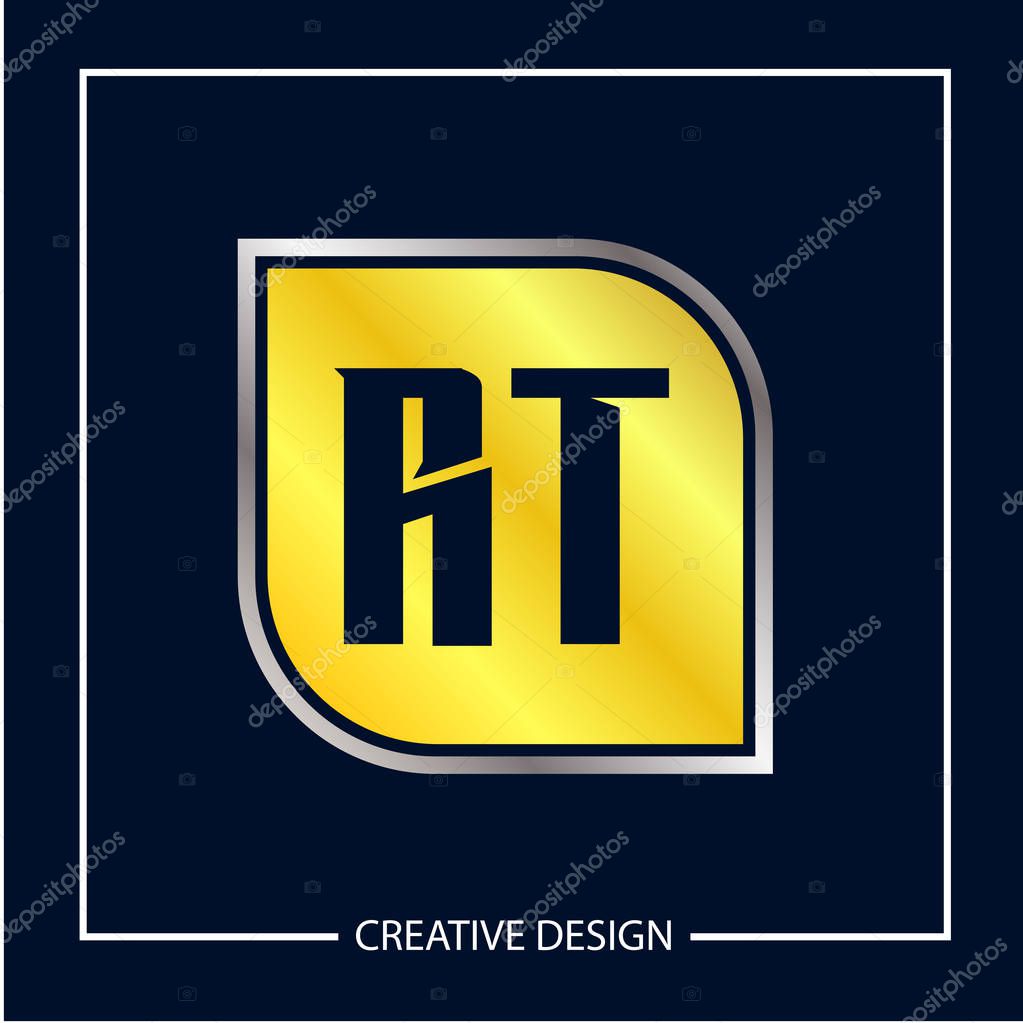Initial Letter RT Logo Template Design Vector Illustration