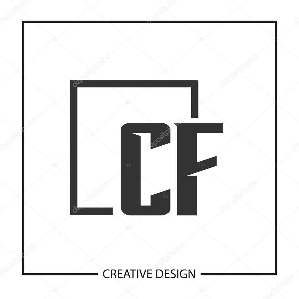 Initial Letter CF Logo Template Design Vector Illustration