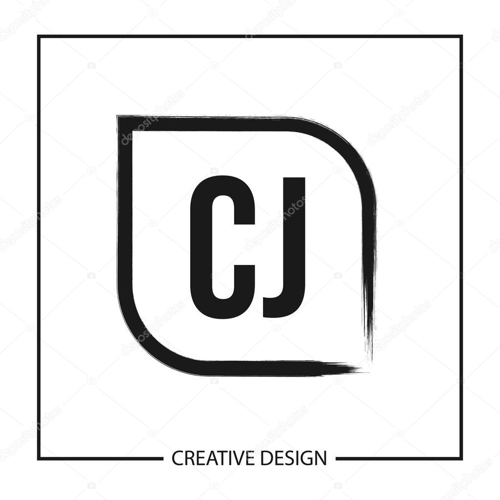 Initial Letter CJ Logo Template Design Vector Illustration