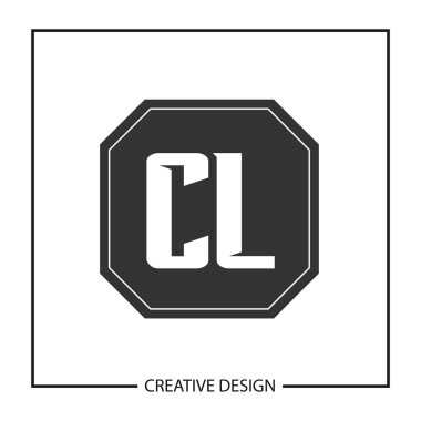 İlk harf Cl Logo şablonu tasarlamak vektör