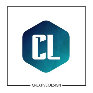 İlk harf Cl Logo şablonu tasarlamak vektör