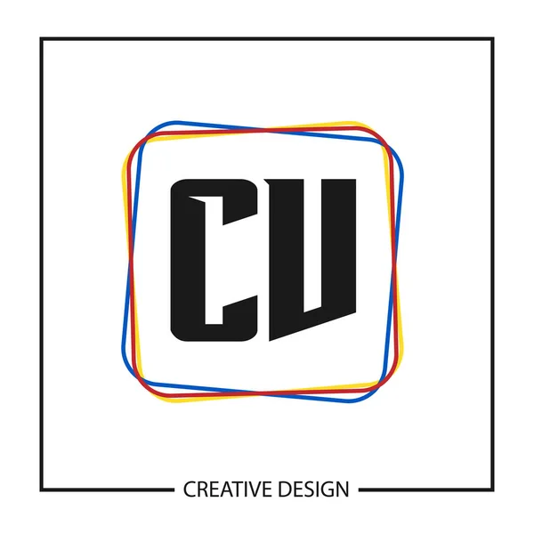 Carta Inicial Logo Plantilla Diseño Vector Ilustración — Vector de stock