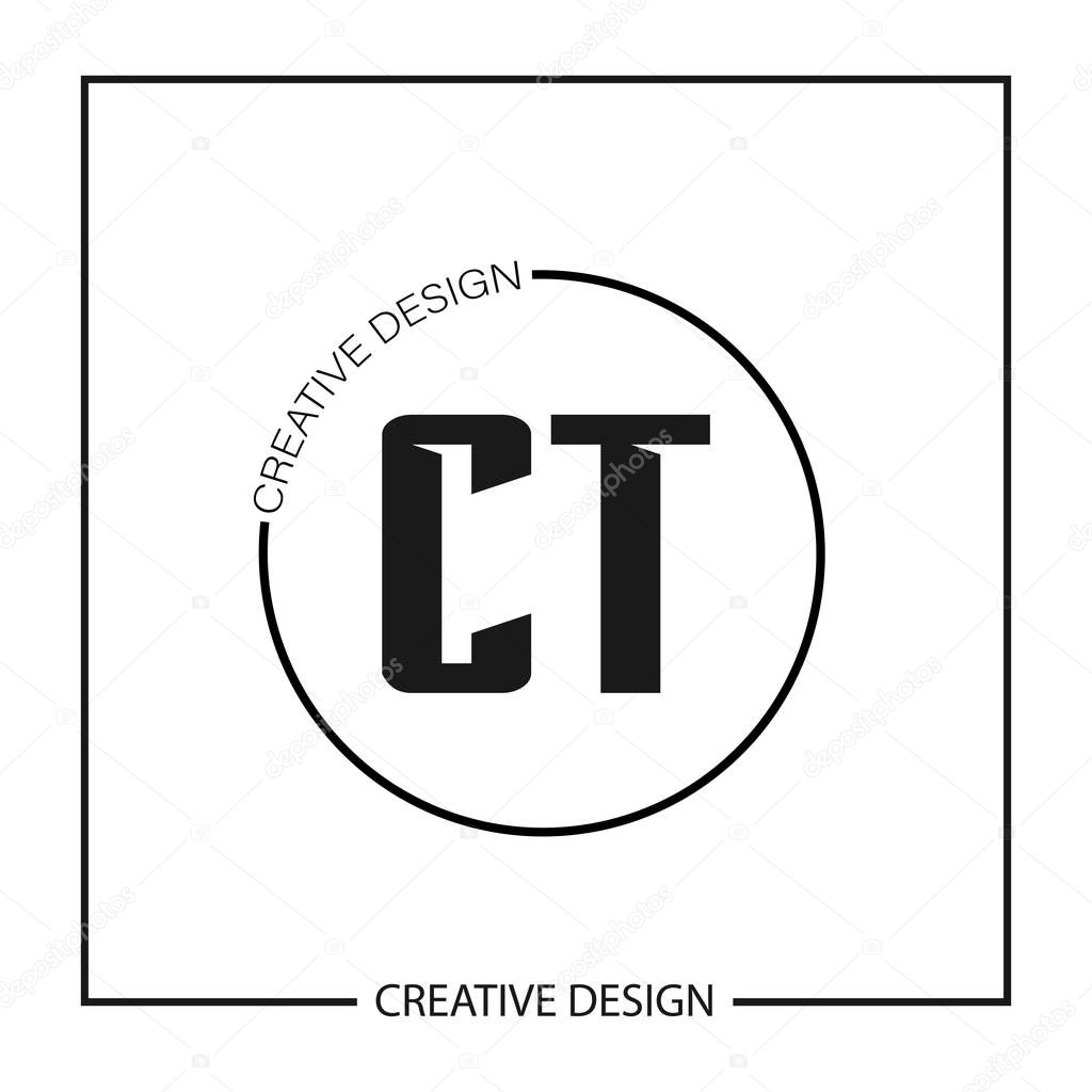 Initial Letter CT Logo Template Design Vector Illustration