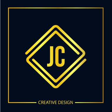 İlk harf Jc Logo şablonu tasarlamak vektör