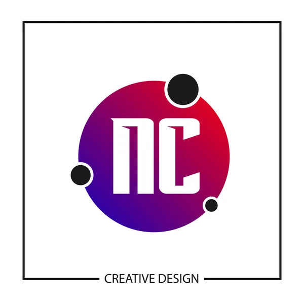 Första Bokstaven Logo Mall Design Vektorillustration — Stock vektor