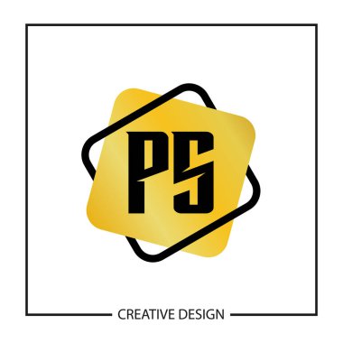 İlk harf Ps Logo şablonu tasarlamak vektör
