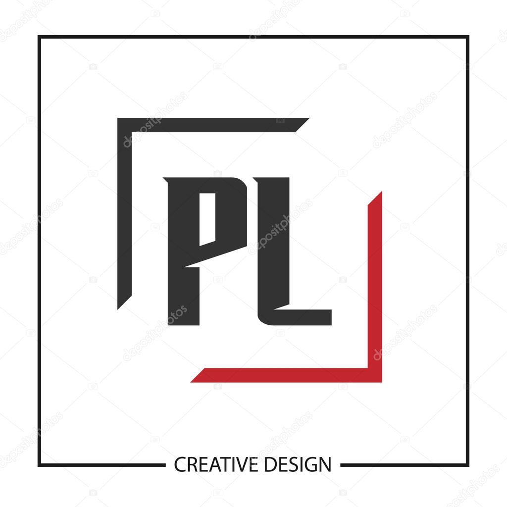 Initial Letter PL Logo Template Design Vector Illustration