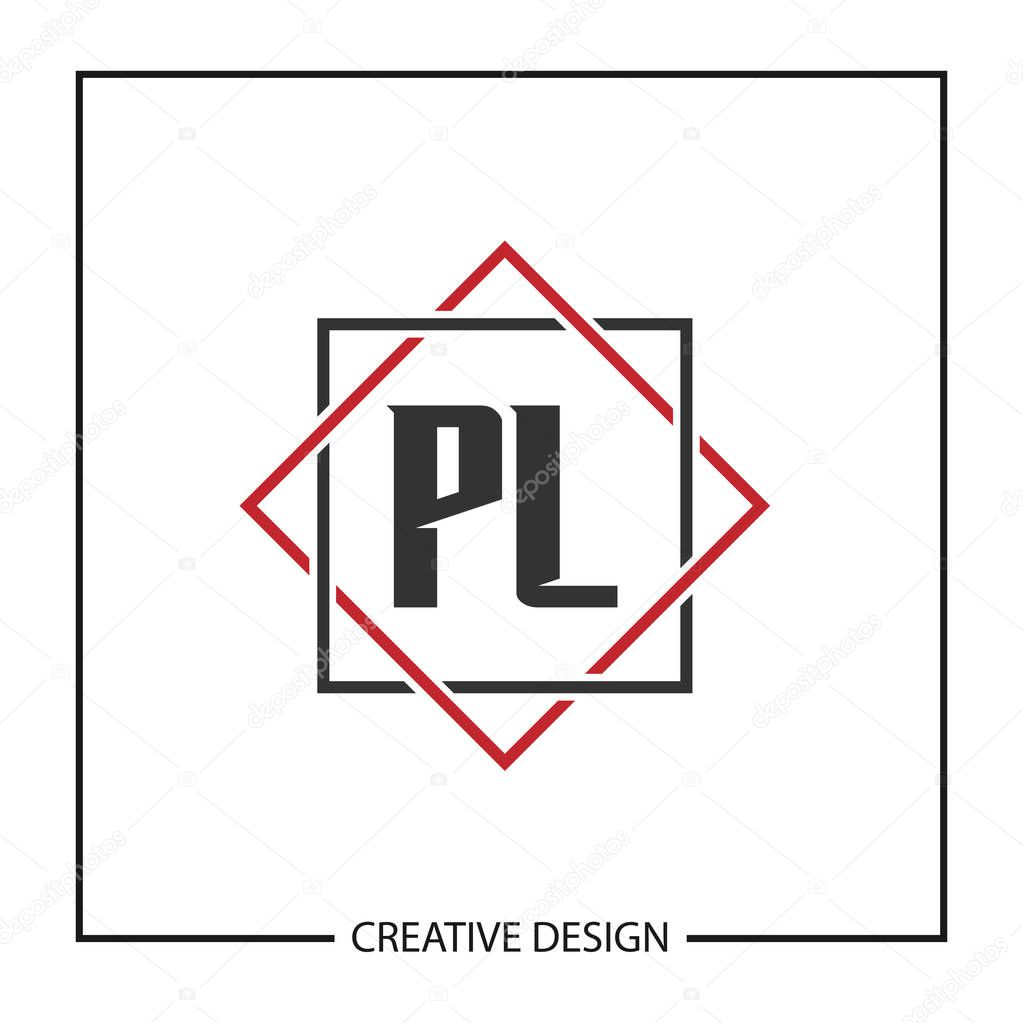 Initial Letter PL Logo Template Design Vector Illustration