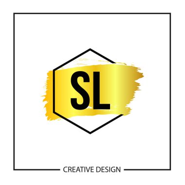 İlk harf Sl Logo şablonu tasarlamak vektör