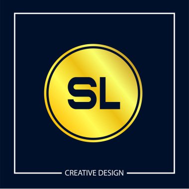 İlk harf Sl Logo şablonu tasarlamak vektör