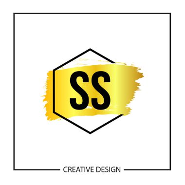 İlk harf Ss Logo şablonu tasarlamak vektör
