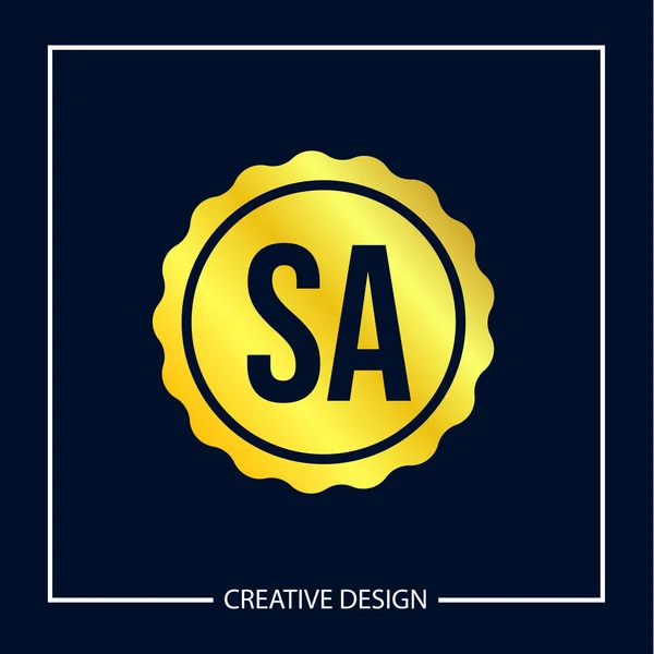 Carta Inicial Logo Template Design Vector Ilustração —  Vetores de Stock