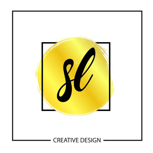 İlk harf Sl Logo şablonu tasarlamak vektör