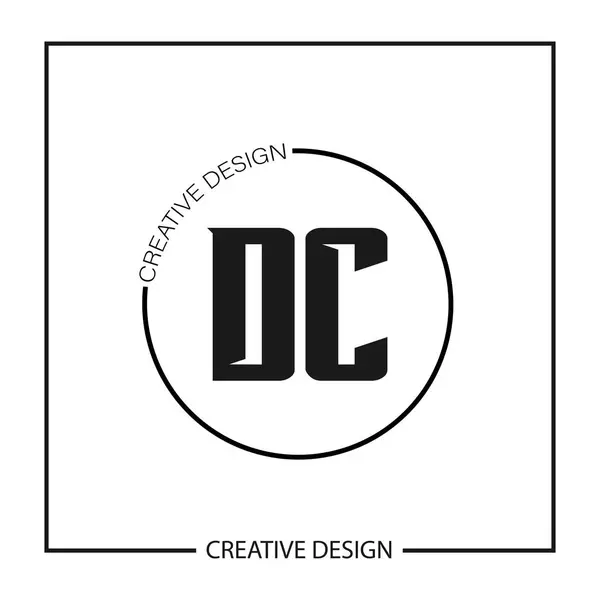 Illustration Vectorielle Conception Modèle Logo Lettre Initiale — Image vectorielle