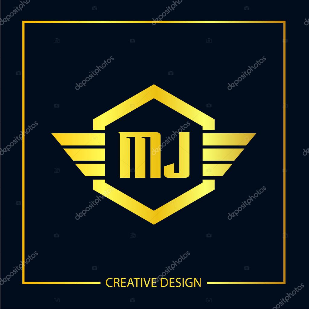 Initial Letter MJ Logo Template Design Vector Illustration