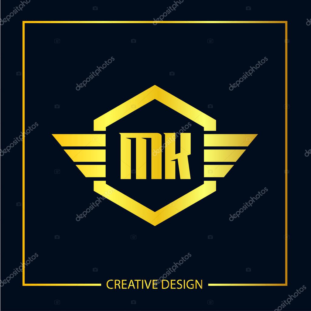 Initial Letter MK Logo Template Design Vector Illustration
