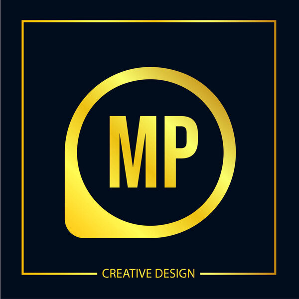 Начальное письмо MP Логотип шаблона дизайн векторной иллюстрации
