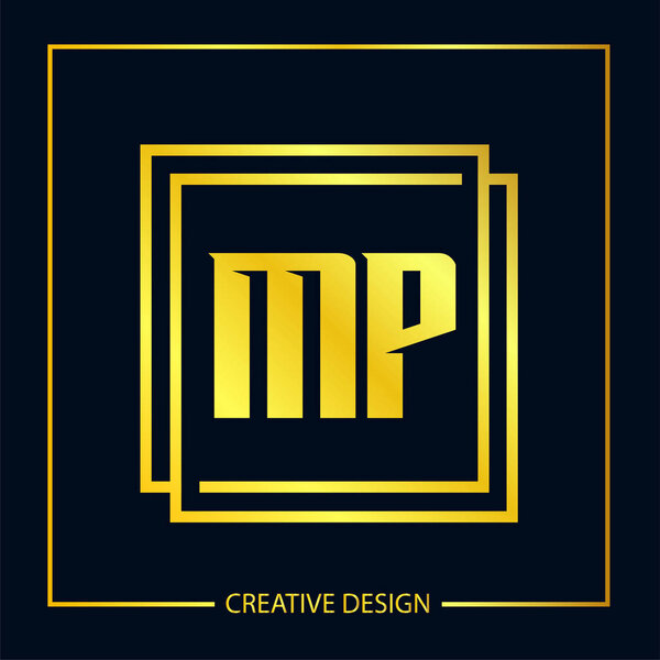 Начальное письмо MP Логотип шаблона дизайн векторной иллюстрации
