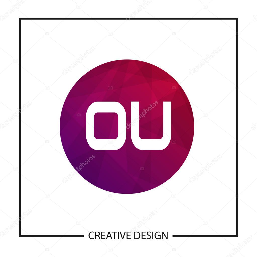Initial Letter OU Logo Template Design Vector Illustration