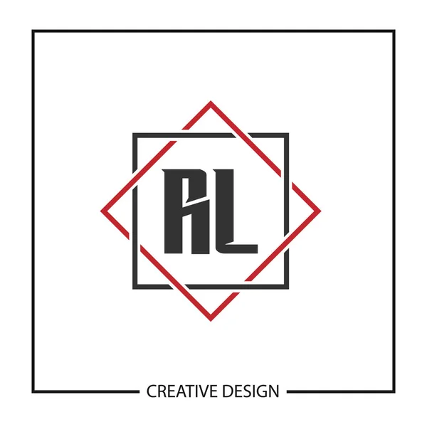 Lettre Initiale Modèle Logo Glr Illustration Vectorielle Conception — Image vectorielle